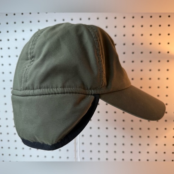 Eddie Bauer Hat Men's Green Insulated Goose Down Ear Cover Gorp Hiking Camping - Picture 7 of 15
